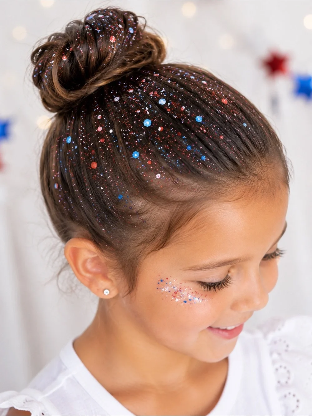 Hair Glitter Gel Double Stack - Patriotic and Pink